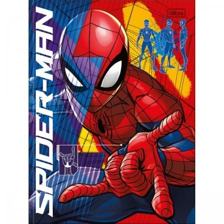 Caderno Capa Dura Brochurão Universitário 80 Folhas Spider Man Homem Aranha - Tilibra