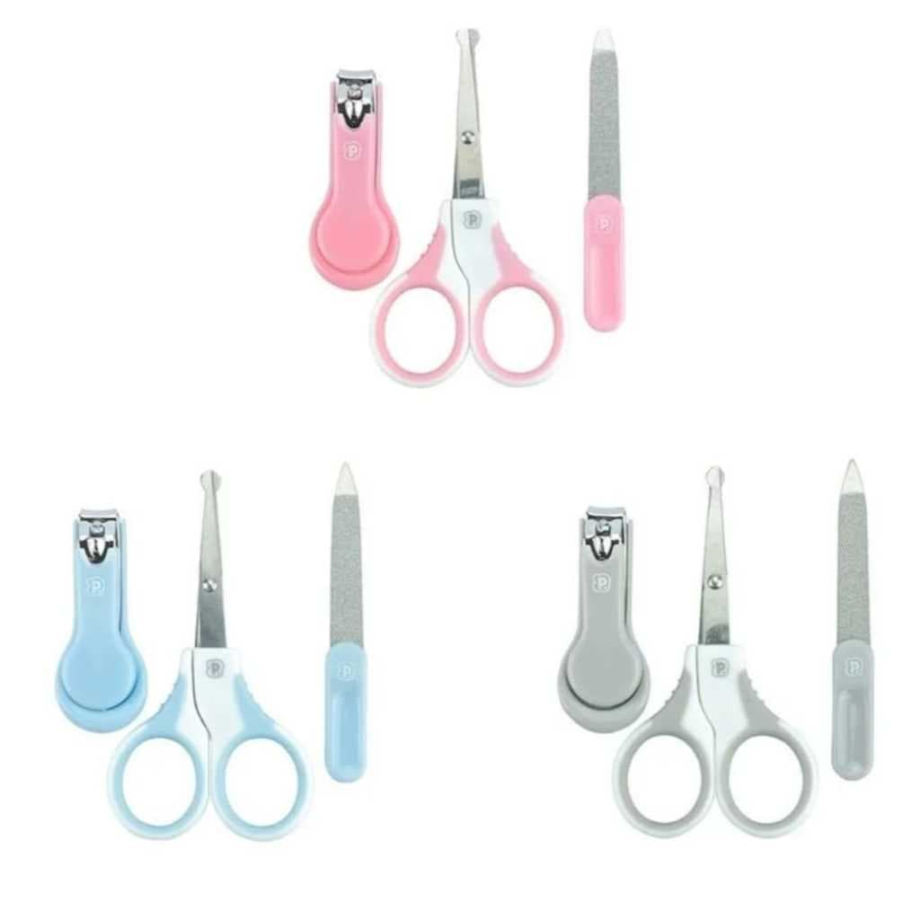 Kit 3 peças cuidados do bebe tessoura,lixa e cortador de unha PIMPOLHO