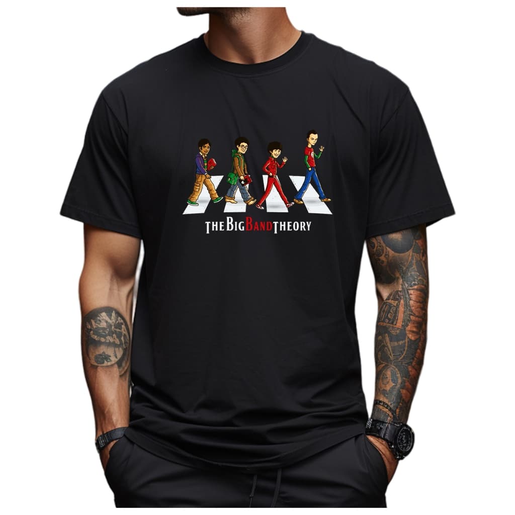 Camiseta The Big Bang Theory Camisa Unissex Beatles Serie Tv Sheldon Howard Leonard Rajesh Estampa Criativa Envio Rapido