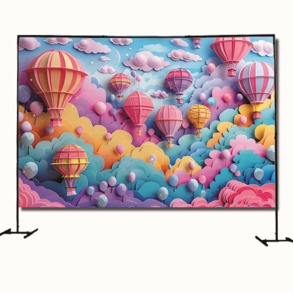 Fundo Painel Ensaio Fotográfico Decoração de Aniversário e Cenário Festa Balões