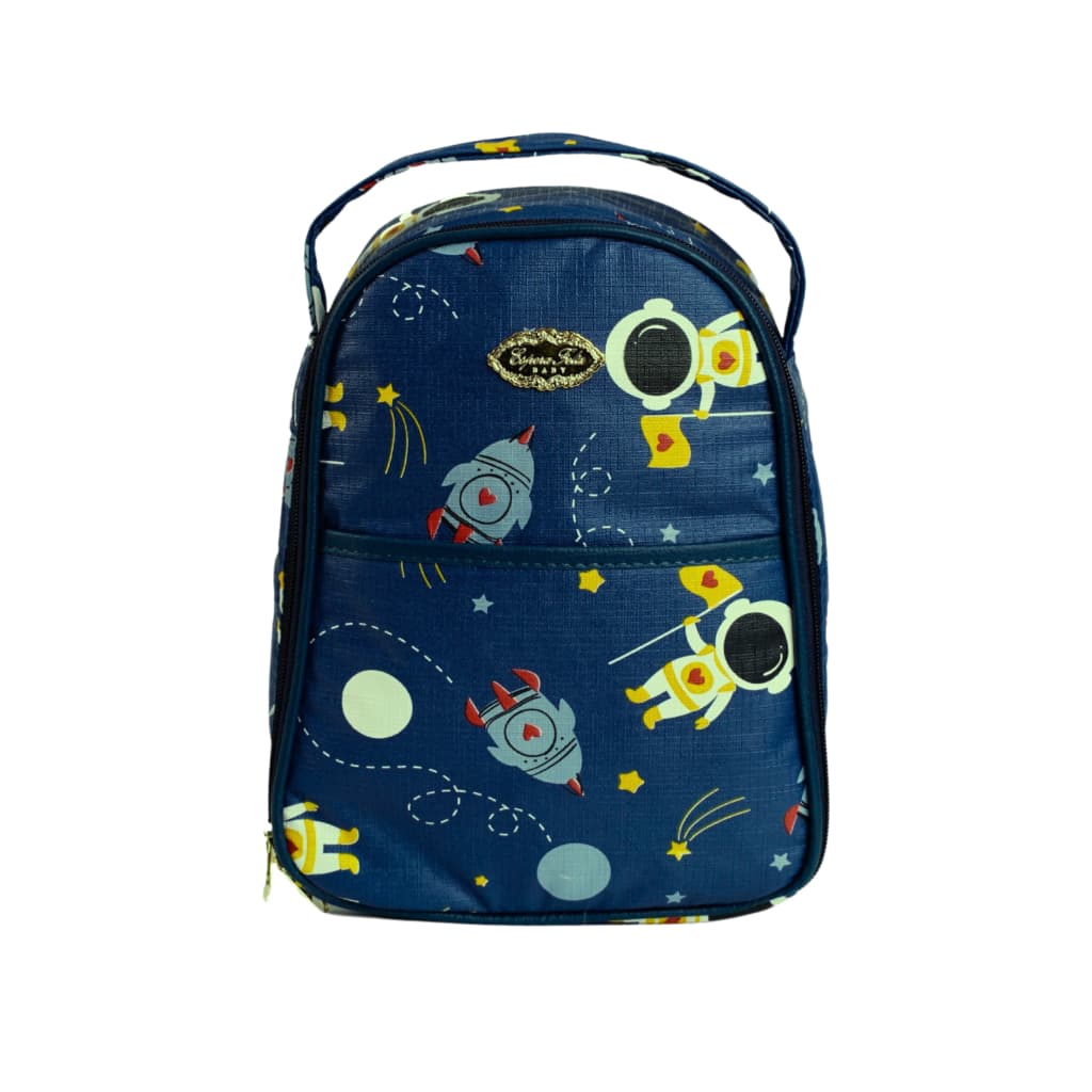 Frasqueira Lancheira Térmica Bebê Menino Astronauta