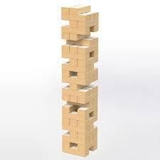 Jogo Caiu Perdeu Brinquedo Torre Equilíbrio Madeira Jogos de tabuleiro Toda Família Férias