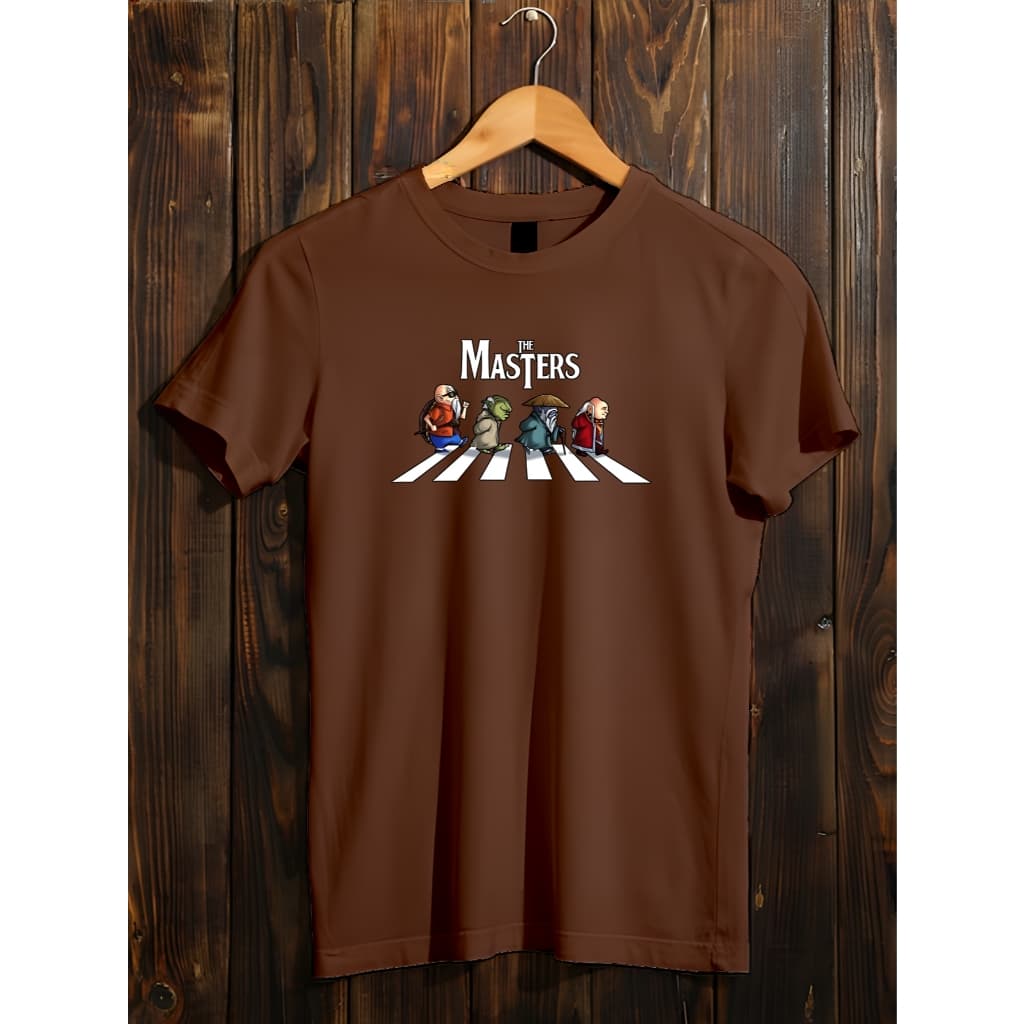 Camiseta The Masters Beatles Mestres Famosos Desenhos Animados Nerd Geek Mestre Kame Yoda Cultura Dragon Ball Star Wars
