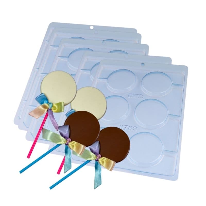 kit Forma BWB simples Pirulito REDONDO LISO 60mm (9789)