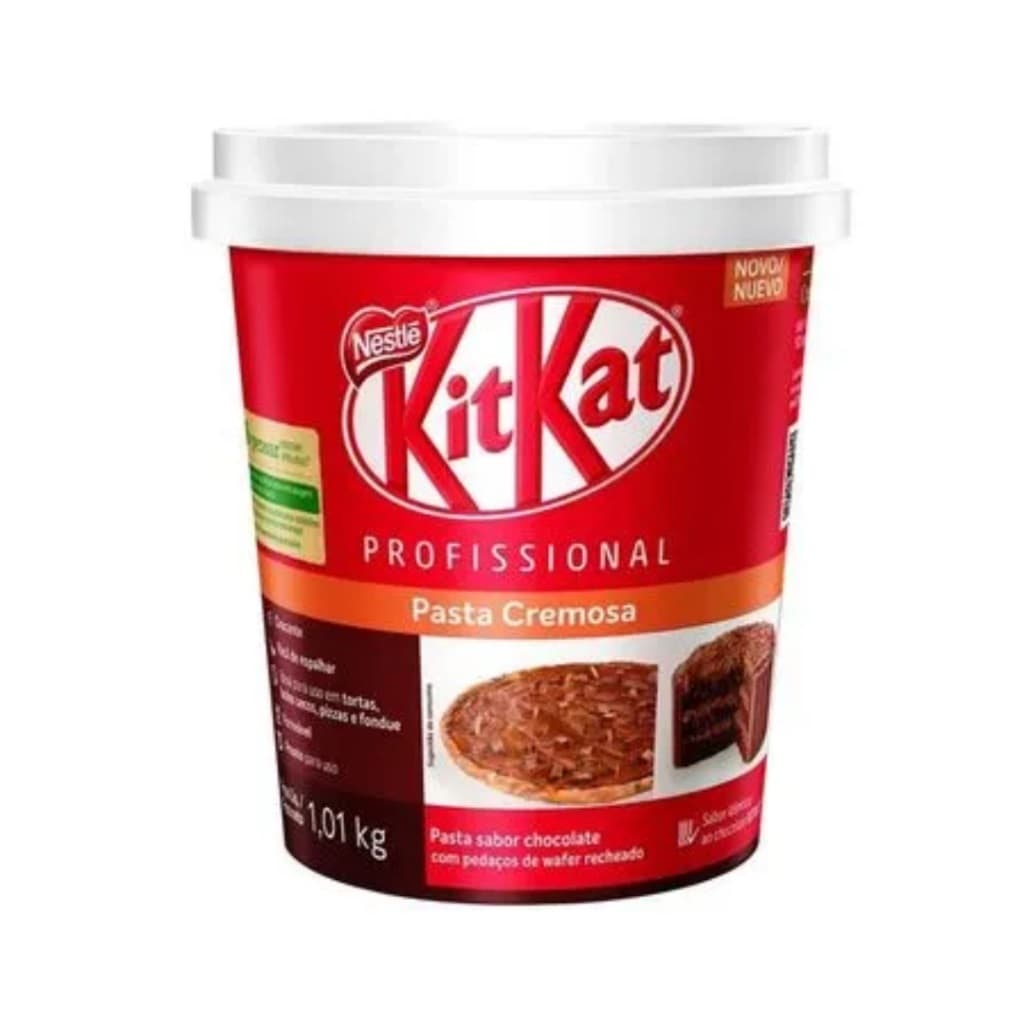 Kit kat Pasta Cremosa Recheio 1,01kg Nestlé - Bolo - Confeitaria - Sorvete -