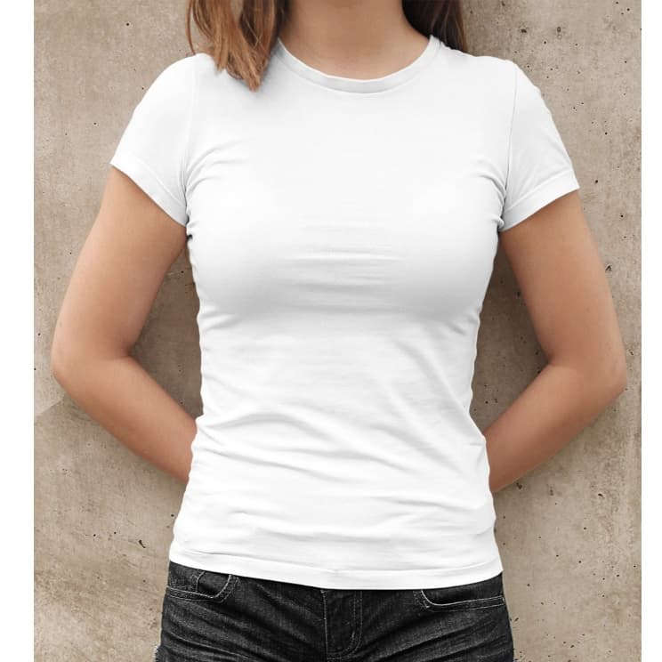 Camiseta branca básica, camiseta malha fria. Masculina e feminina