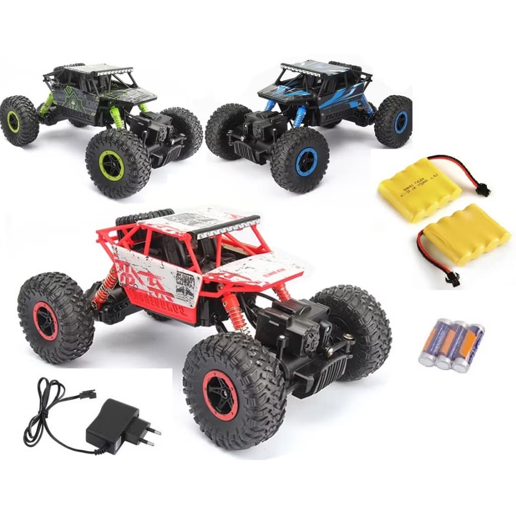 Carrinho Controle Remoto Monster Truck Rock Crawler Recarregável Brinquedo de criança