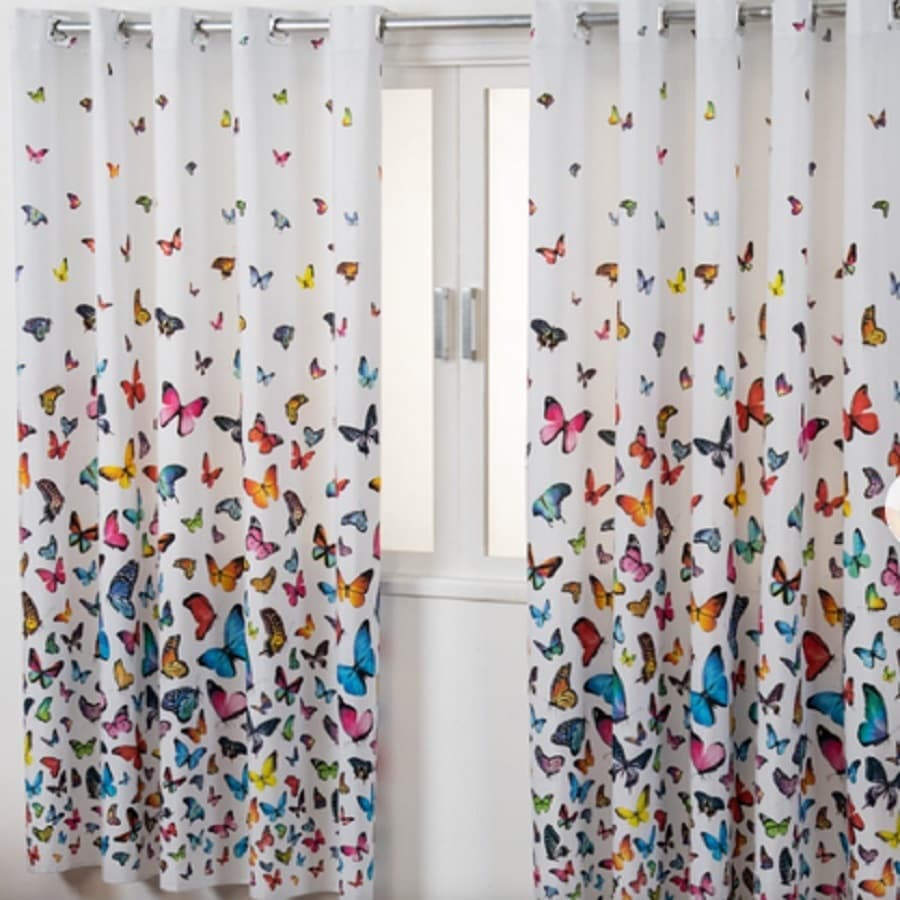 CORTINA BORBOLETA DECORATIVA COZINHA SALA QUARTO 3,00 x 2,50 ESTAMPADA CORTINA GRANDE