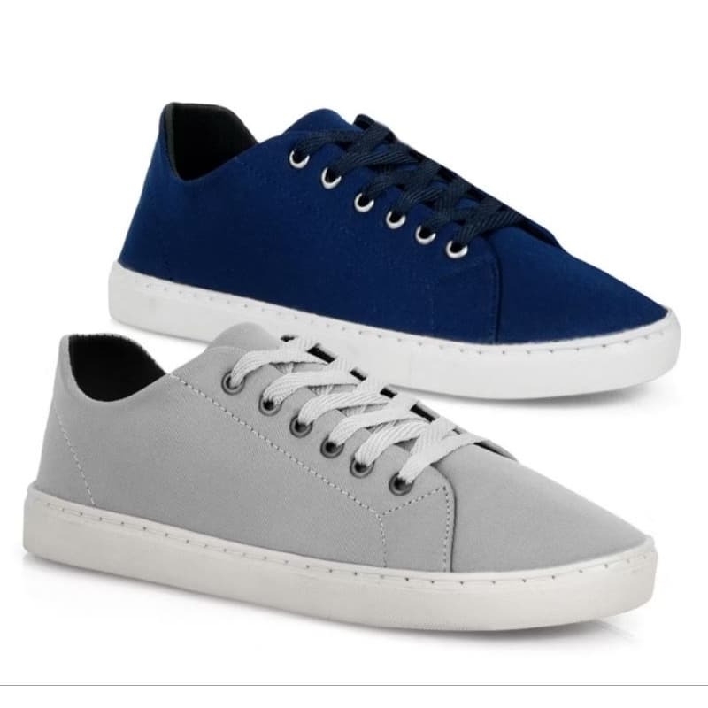 kit 2 Pares Tenis Sapatênis Casual Masculino Confortável