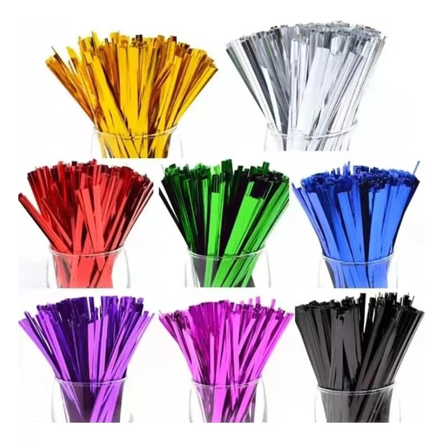 Arame Colorido Fecho Flexivel 4x10 1040 Unidades fechar embalagens