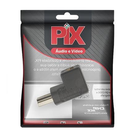 ADAPTADOR HDMI PLASTICO - HDMI MACHO PARA HDMI FEMEA 90 GRAUS