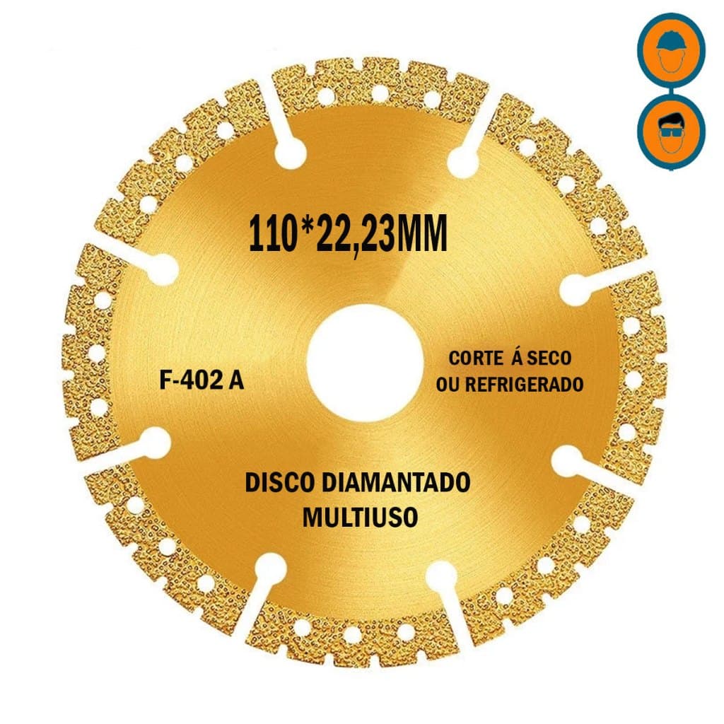 Disco De Corte Para Metal Diamantado Corta Mármores Tijolos Madeira PVC Corte Á Seco E Refrigerado