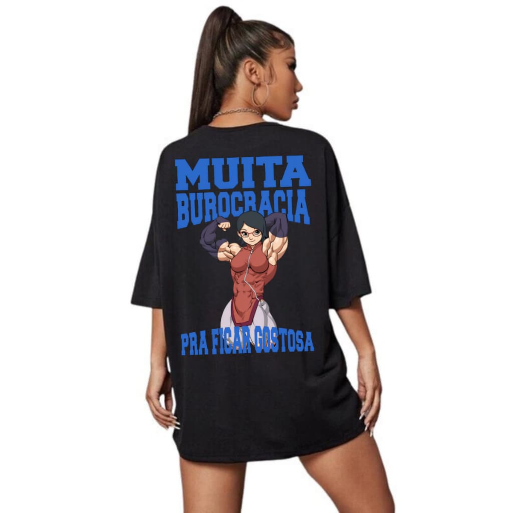 Camiseta Oversized Feminina Meme Moda Fit 100% Algodão