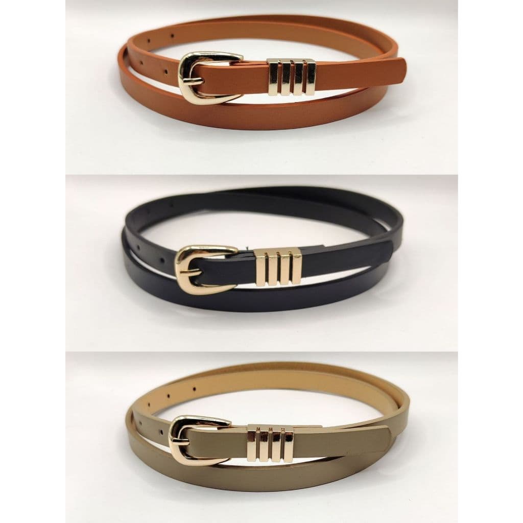 KIT novo cinto1.5CM feminino com fivela dourada 四杆