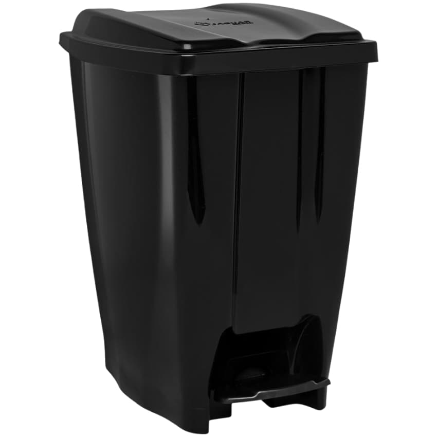 Lixeira Para Banheiro com Pedal com Tampa Preto 7 12 15 20 40 Litros Jaguar