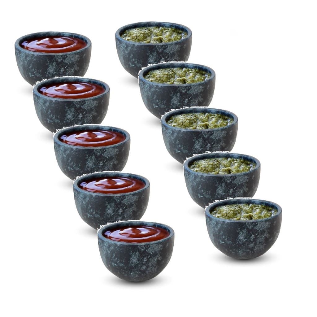 Kit 10 cumbucas para molhos pedra sabão 60ml Arte Nativa