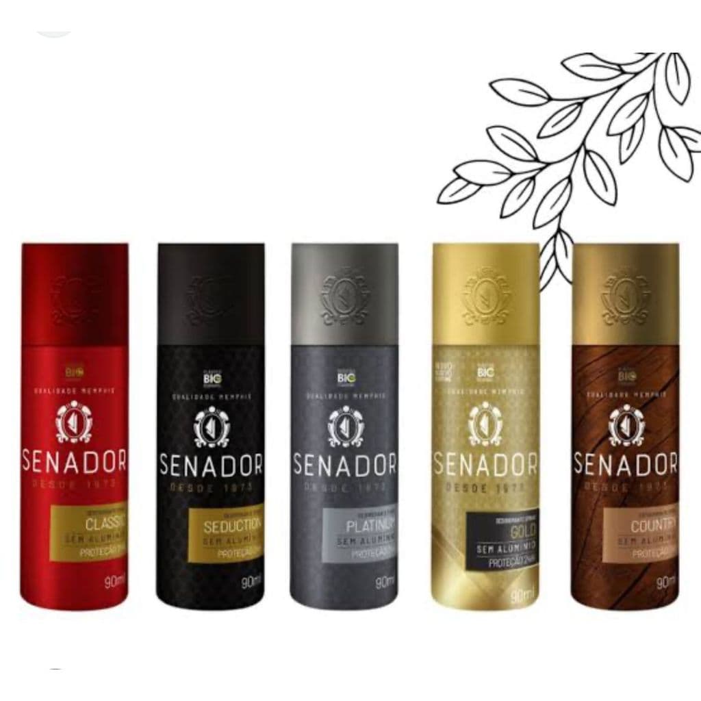 Desodorante Spray Senador Sem Alumínio 90ml