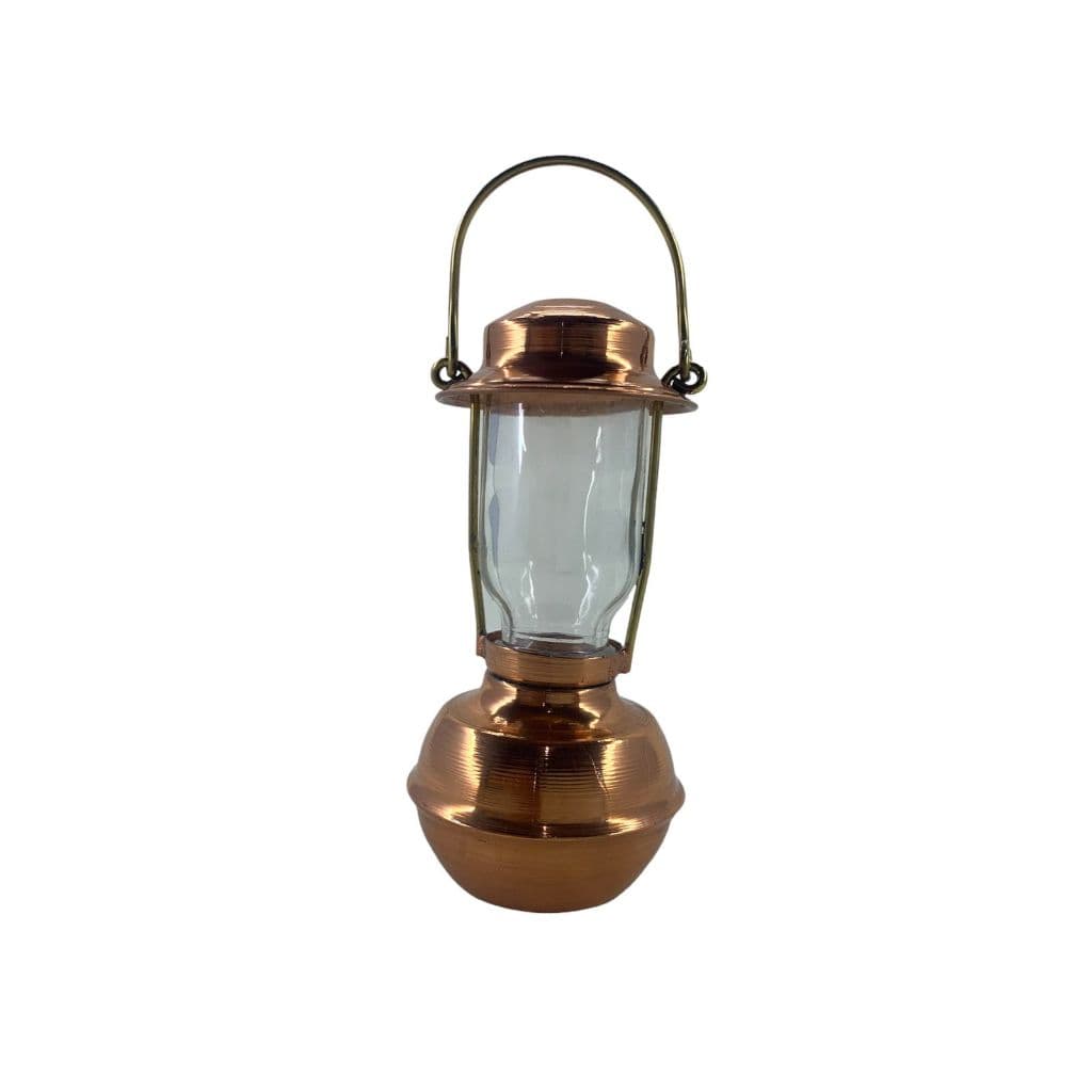 Mini Lampião com bojo de Cobre;Decoração Miniaturas