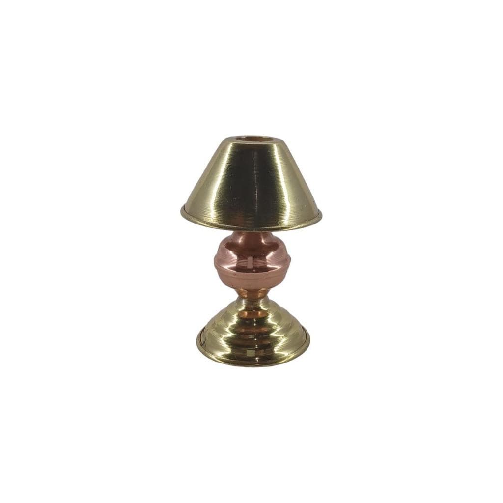 Mini Abajur em cobre; Miniatura Decoração