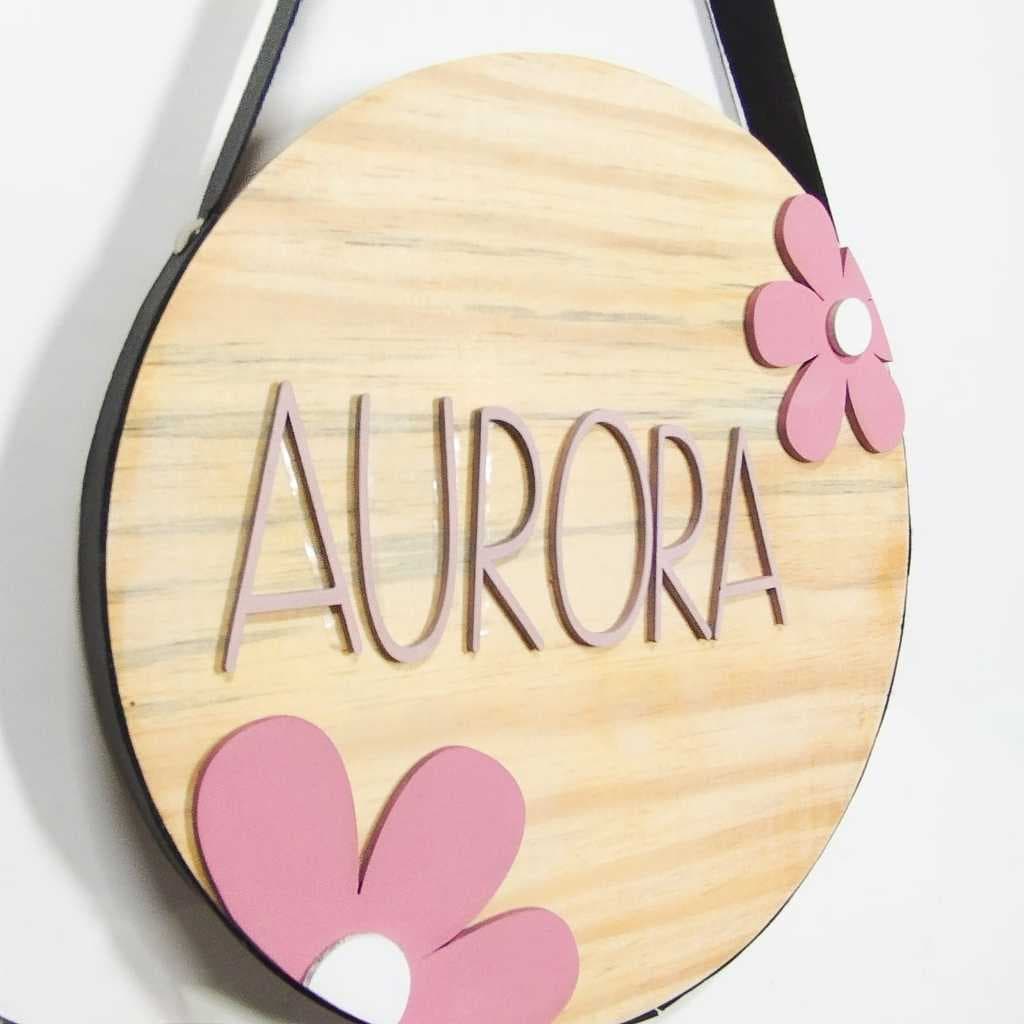 Enfeite Porta Maternidade Pinus / Decoração de Parede de Quarto Infantil