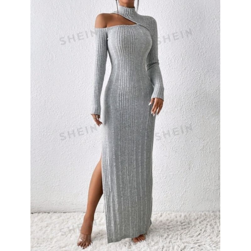 Vestido longo Canelado Premium FOTO REAL DO PRODUTO