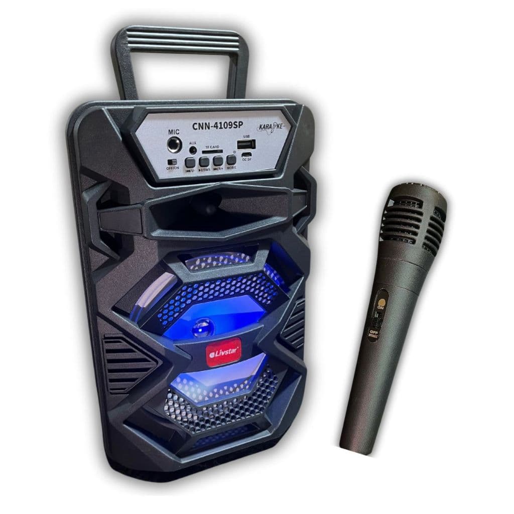 Caixa de Som Com Microfone Potente e Portatil Bluetooth e Radio Compacta Modelo CNN 4109SP