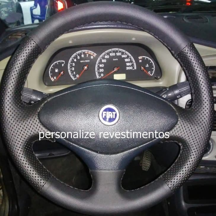 capa de volante costurada palio/strada/siena 2001 +