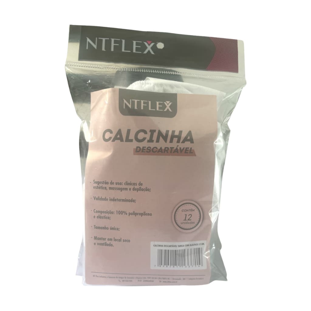Calcinha Descartável Ntflex 12 Unidades - Higiene com Praticidade