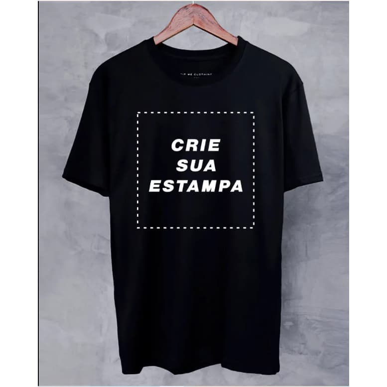Camiseta Personalize Algodão Camisa Personalizada Fazemos Com Sua Arte Escolha Sua Estampa Sua Logo