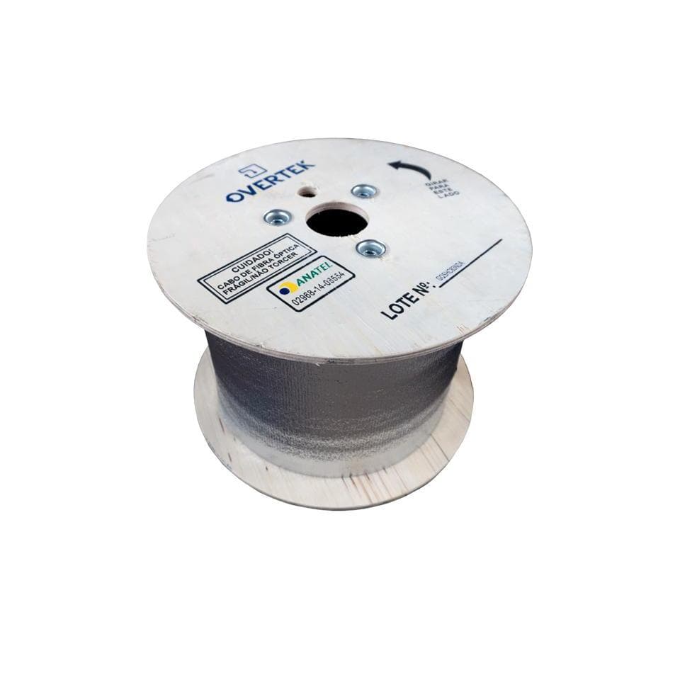 Cabo Fibra Optica Drop Flat 4FO 1km Homologado Anatel