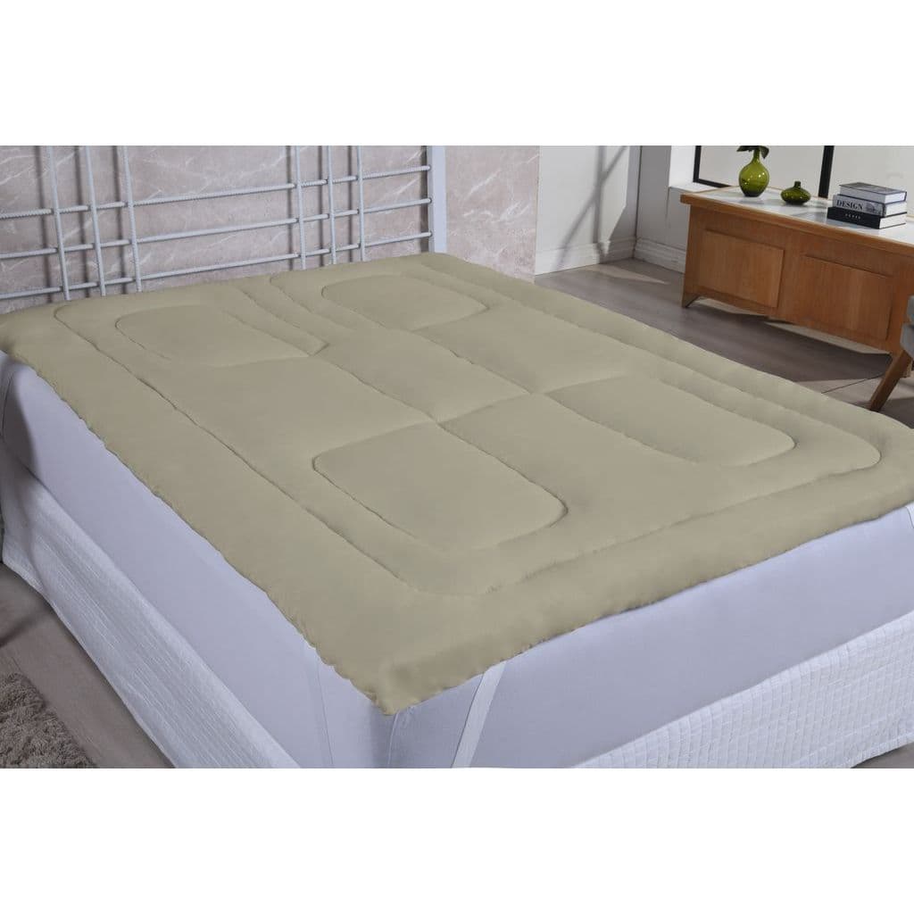Protetor de Colchão Pillow Top Micro Percal 200 Fios para Cama de Casal, Queen ou King Com Elástico.