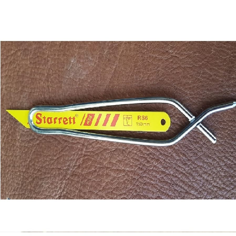Faca + Suporte Cortar  Sintetico Rs6 150mm Starrett Cromada faca artesanato e etc.com preço especial