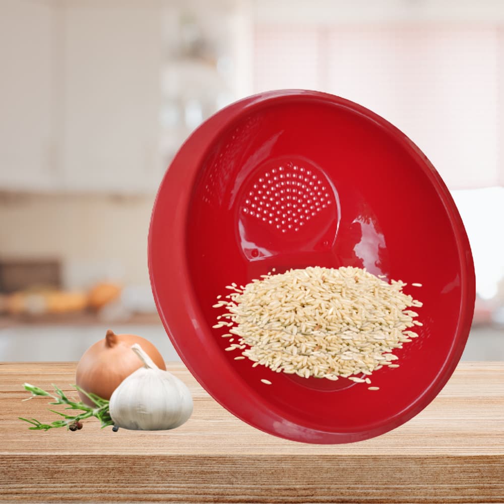 Escorredor Lavador Arroz Macarrão Legumes Folhas Alimentos Cozinha Multiuso Plástico