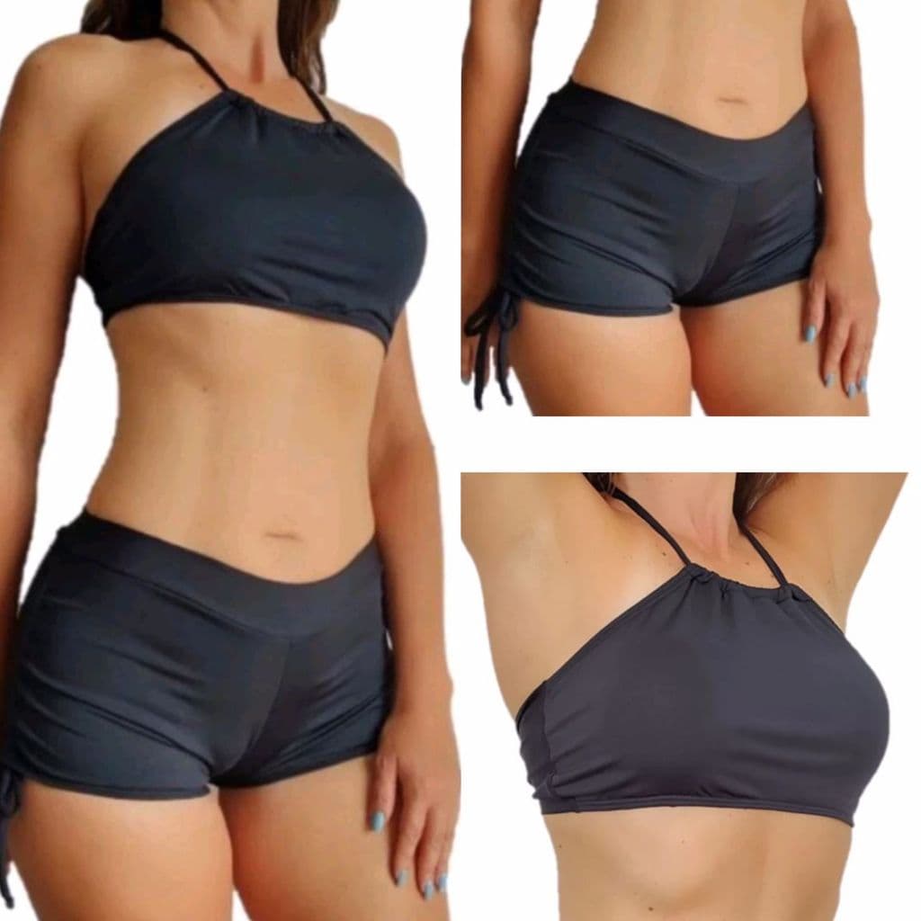 Conjunto Biquíni Sunquíni Top sem  bojo Sunquíni com Cordinha Lateral