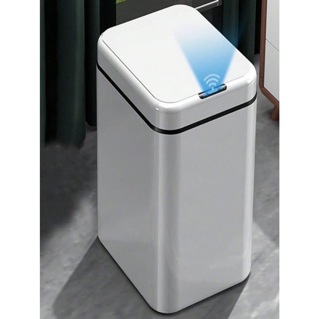Lixeira Inteligente De Banheiro Com Tampa sem Toque Automática com Sensor De Movimento 18 litros