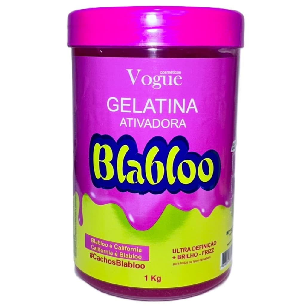 Gelatina Ativadora Blabloo Ultra Definição Brilho Frizz Vogue Cosméticos