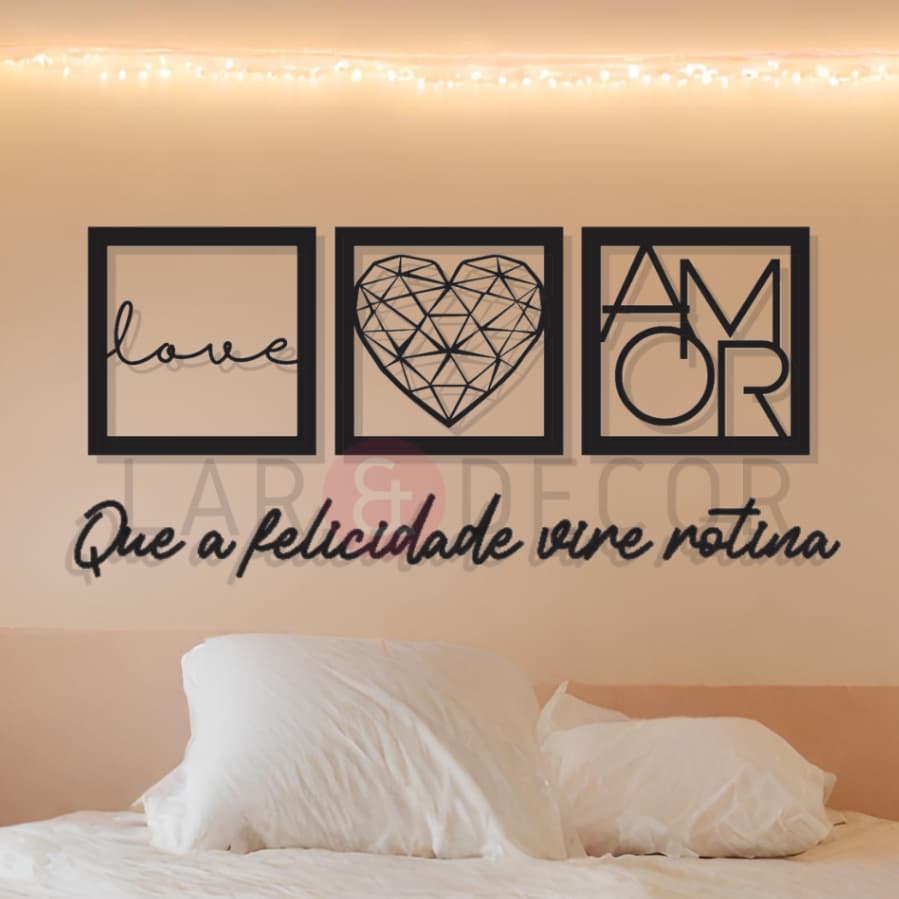 Kit Quadros Decorativos para Decoração de Quarto Sala Casa Cozinha