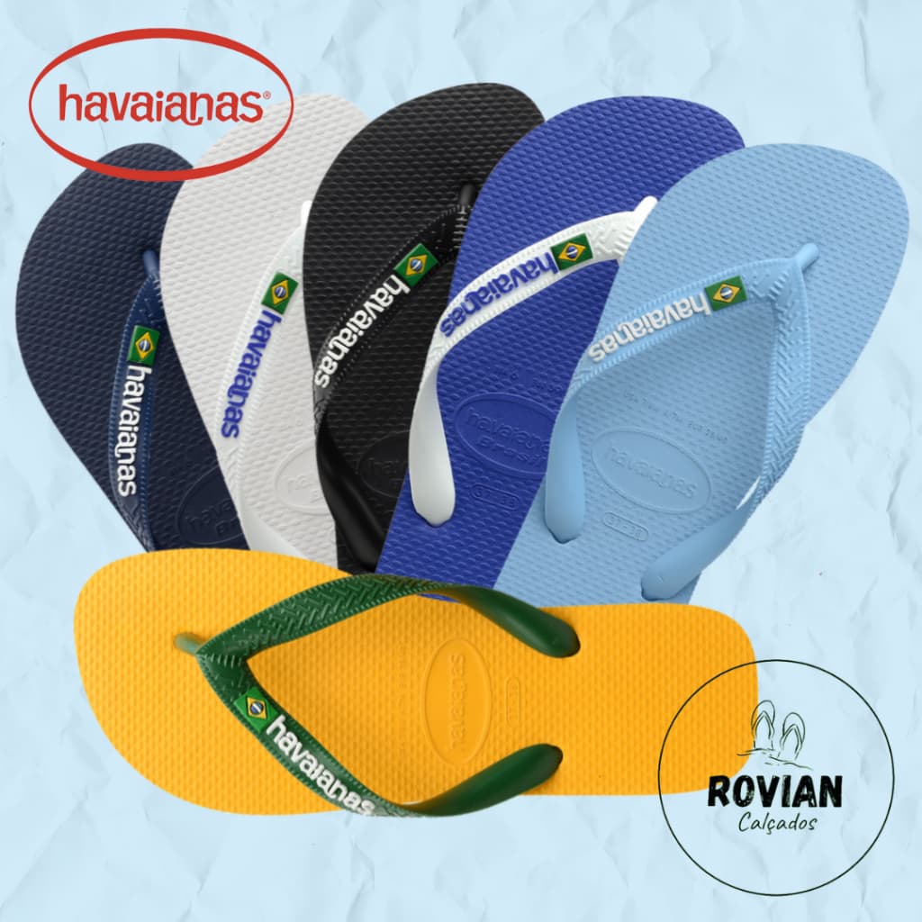 Chinelo Sandália Havaianas Brasil Logo (original)