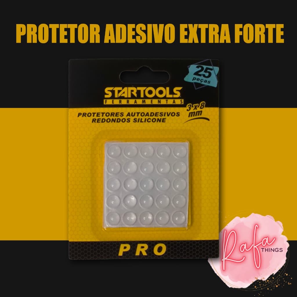 Protetor de Silicone Anti Impacto Auto Adesivo Gota Proteção Móveis Parede Porta Janelas 25 Unid