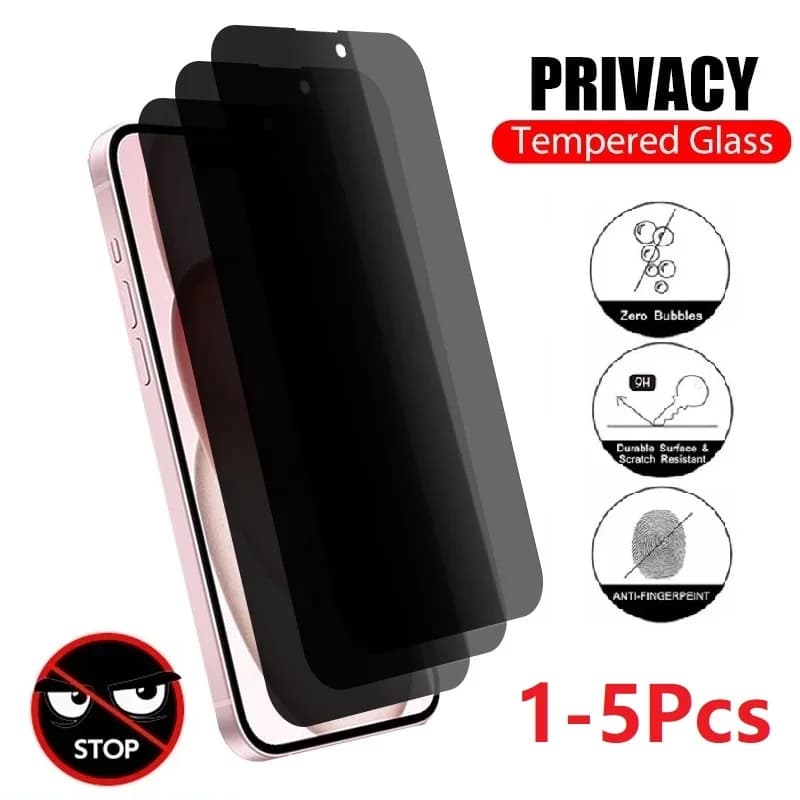 PELÍCULA PRIVACIDADE PRIVACY ANTI SPY 3D PROTEÇÃO DE TELA VIDRO TEMPERADO TODOS OS MODELOS DE IPHONE