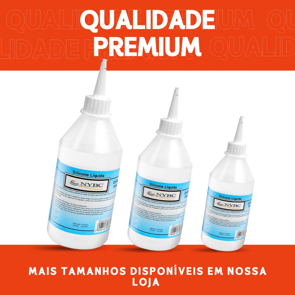 Cola De Silicone Líquida Transparente  250/100/60 Ml - Mazzal