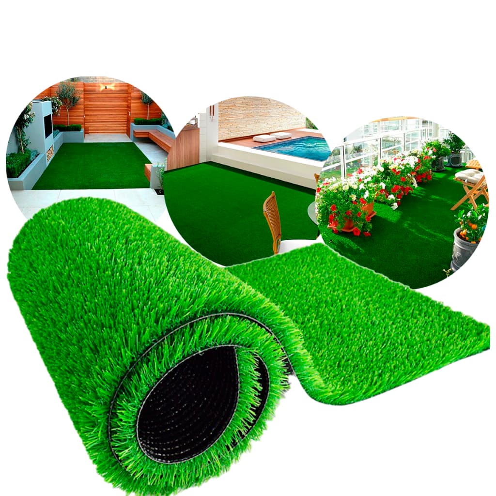 Grama Sintética (2,5m²) Decorativa 20mm Tapete Idêntica Natural Rolo Softgrass Premium Art Brilhante