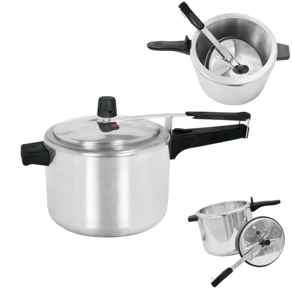 KITS COM 2 PANELAS DE PRESSÃO POLIDA 2L + 3 / 4,5 / 7 OU 10L + ENVIO RÁPIDO