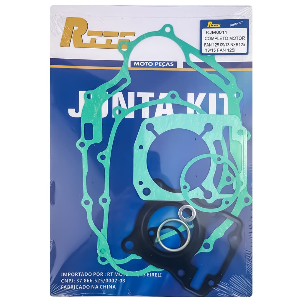 Jogo De Juntas Do Motor Fan 125 2009 A 2015 - Nxr 125 Bros 2013 A 2015.