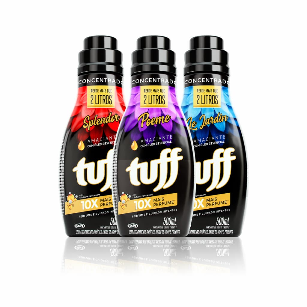 Kit 3 Unidades Amaciante Concentrado 500ml Tuff