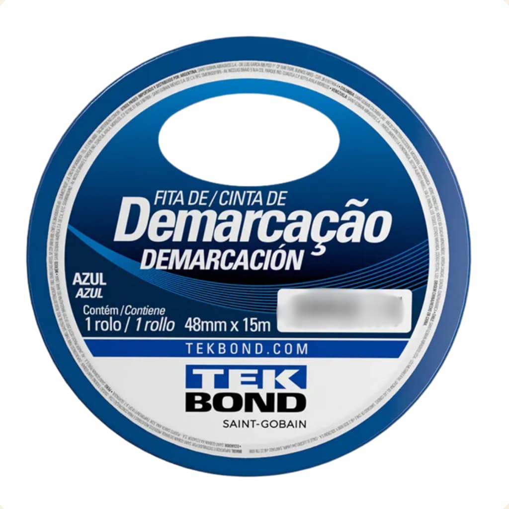 Fita de Demarcação e Sinalização Adesiva Cores 48mmx15m TekBond