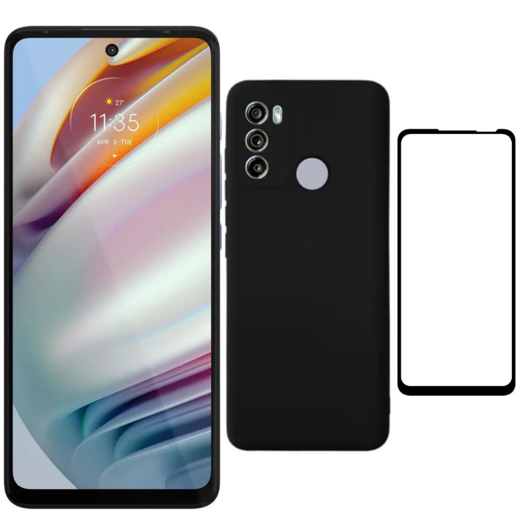 Tela Display Lcd Touch Para  Moto G60 + Capinha + Película