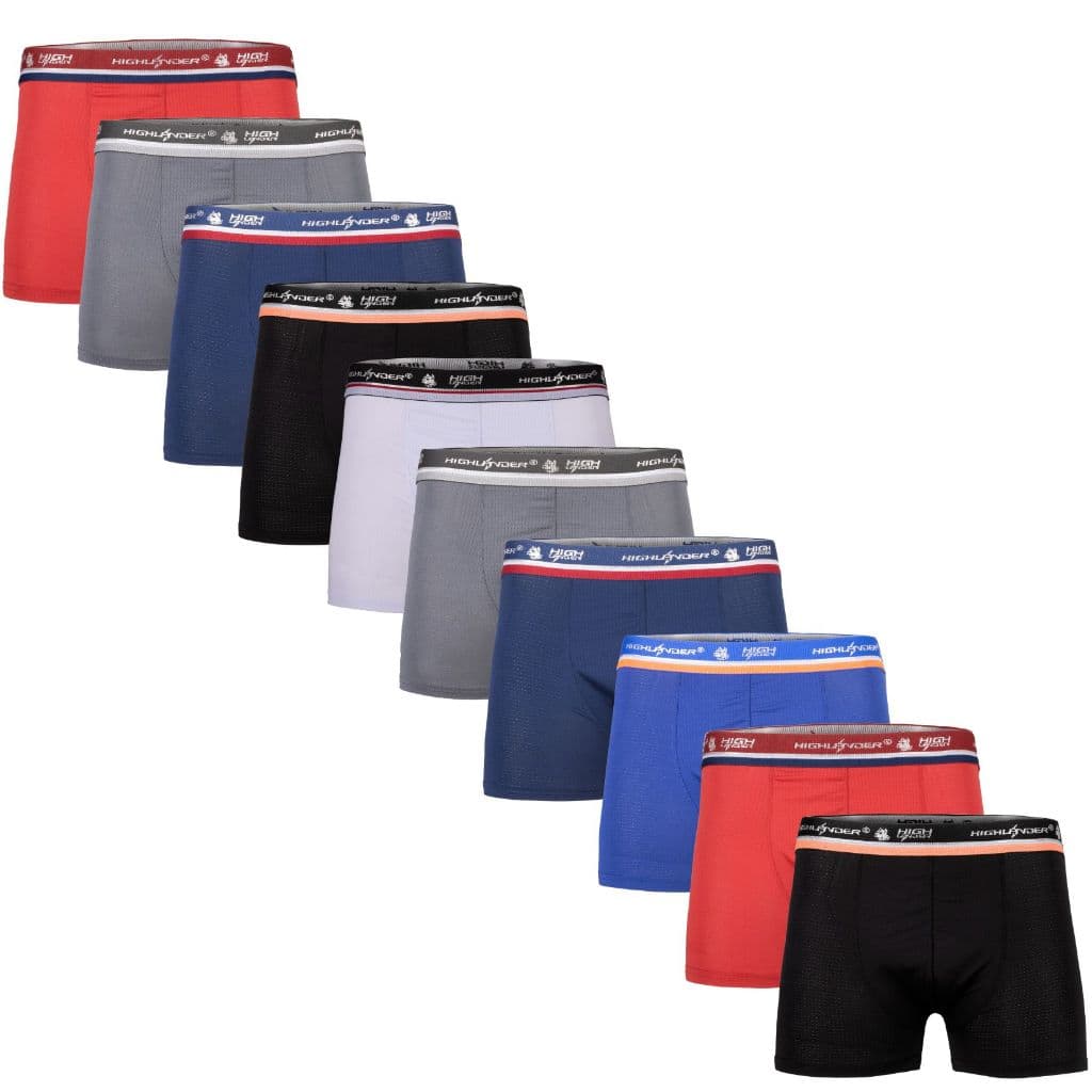 Cueca Box Masculina Dry Fit 🩳 Kit com 10 Peças | Conforto Garantido