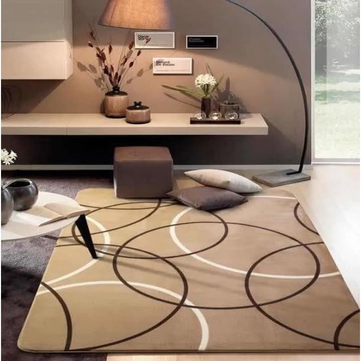 Tapete Flannel Aveludado Geométrico Sala Luxo Macio 2,00 X 1,40 m