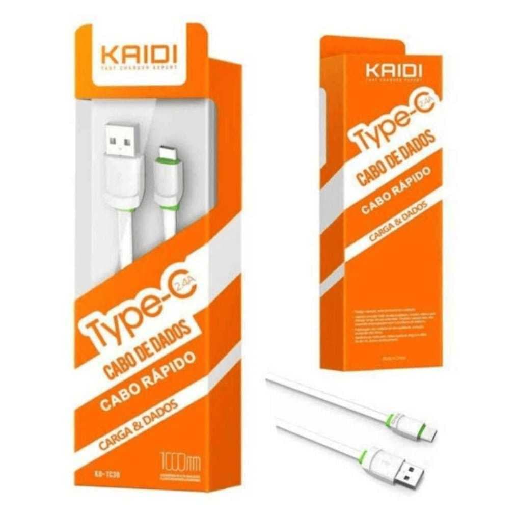 Kaidi KD-TC30 Cabo De Dados Turbo Para Celular Tipo C -